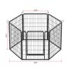 6 Panels Heavy Duty Metal Playpen with door,31.7"H Dog Fence Pet Exercise Pen for Outdoor, Indoor